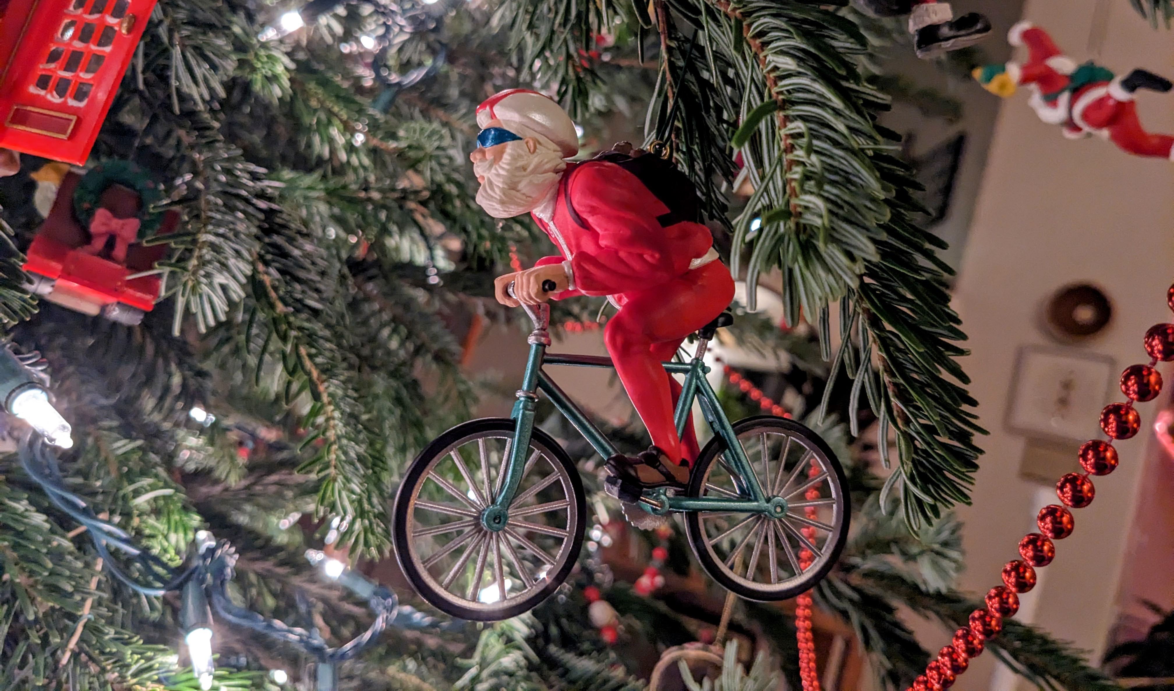 Biking Santa