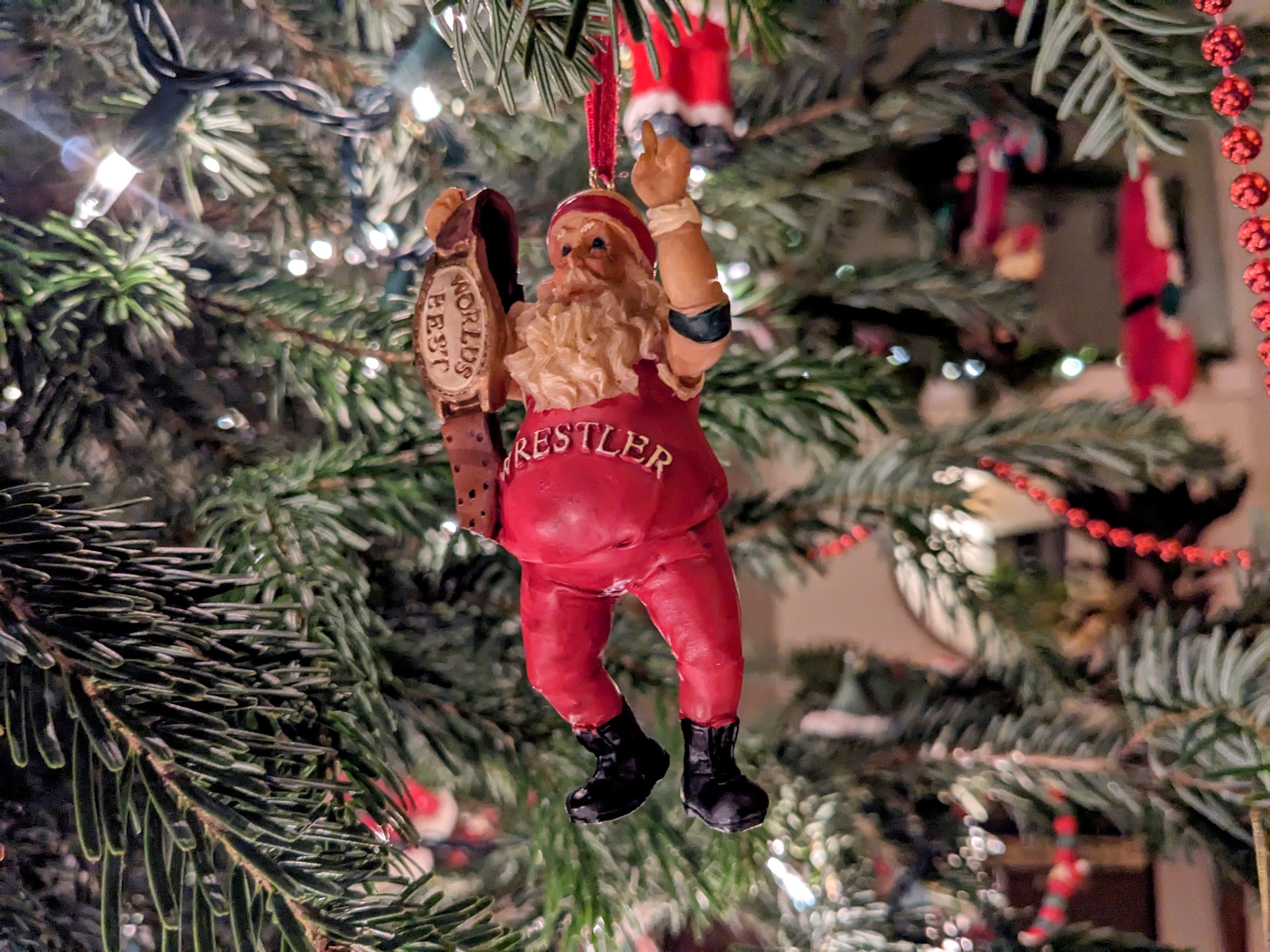 Wrestling Santa